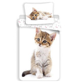 Animal Pictures Kitten Duvet cover - Single - 140 x 200 cm - White