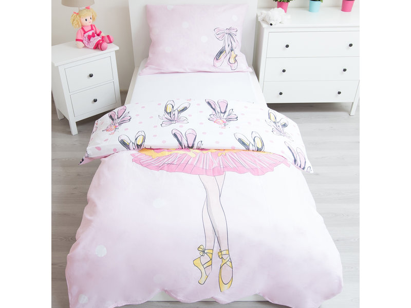 Ballerina Dance - Duvet cover - Single - 140 x 200 cm - Pink