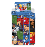 Marvel Avengers Cartoon Duvet Cover - Single - 140 x 200 cm - Multi