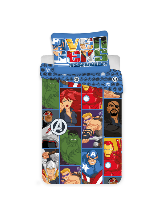 Marvel Avengers Dekbedovertrek Cartoon 140 x 200 cm