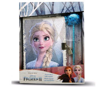 Disney Frozen Dagboek met Pailletten - 28 cm