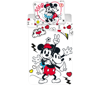 Disney Minnie Mouse Bettbezug Retro Herz 140 x 200 cm