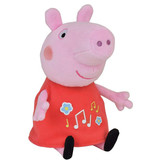 Peppa Pig Knuffel met muzikale buik - 17 cm - Roze