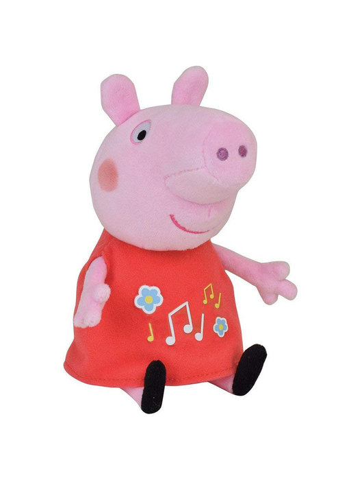 Peppa Pig Knuffel met muzikale buik - 17 cm