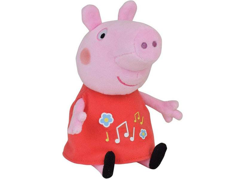 Peppa Pig Cuddle with musical belly - 17 cm - Pink