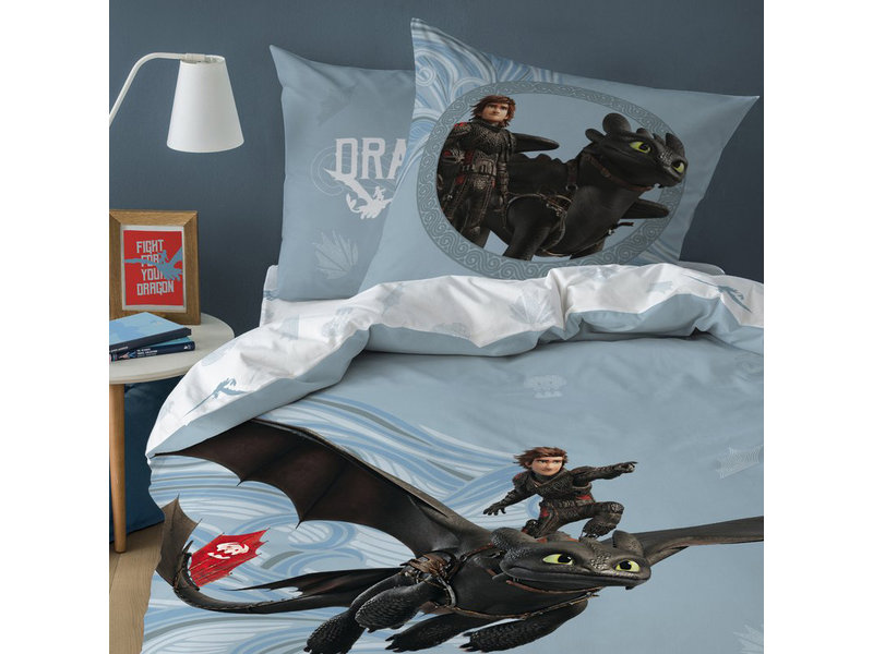 Hoe Tem je een Draak Riders Duvet cover - Single - 140 x 200 cm - Multi