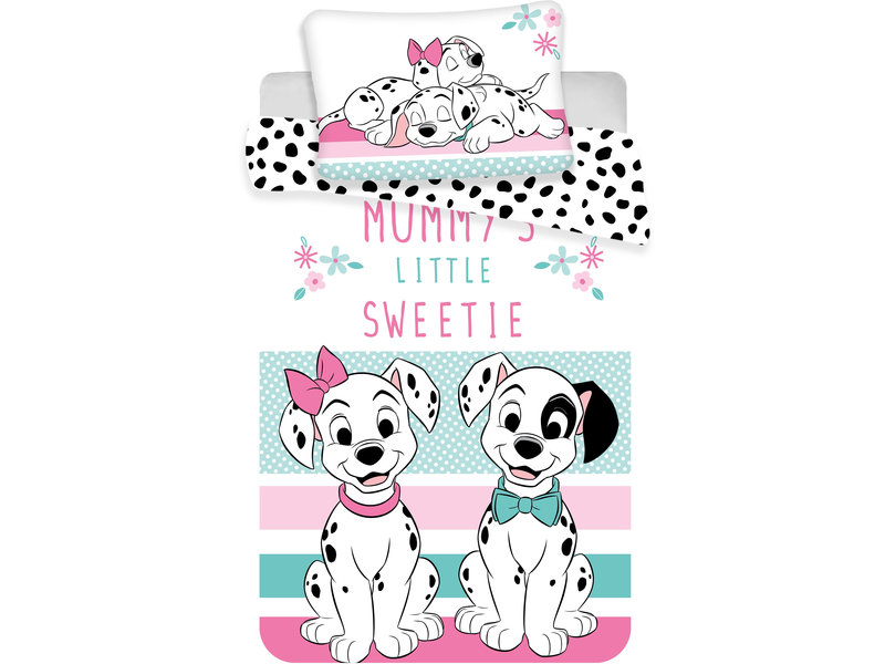 Disney 101 Dalmatiërs Little Sweetie - BABY Bettbezug - 100 x 135 cm - Baumwolle