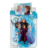 Disney Frozen Dekbedovertrek - Eenpersoons - 140  x 200 cm - Katoen