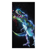 Animal Pictures Beach Towel Dinosaur - 70 x 140 cm - Multi