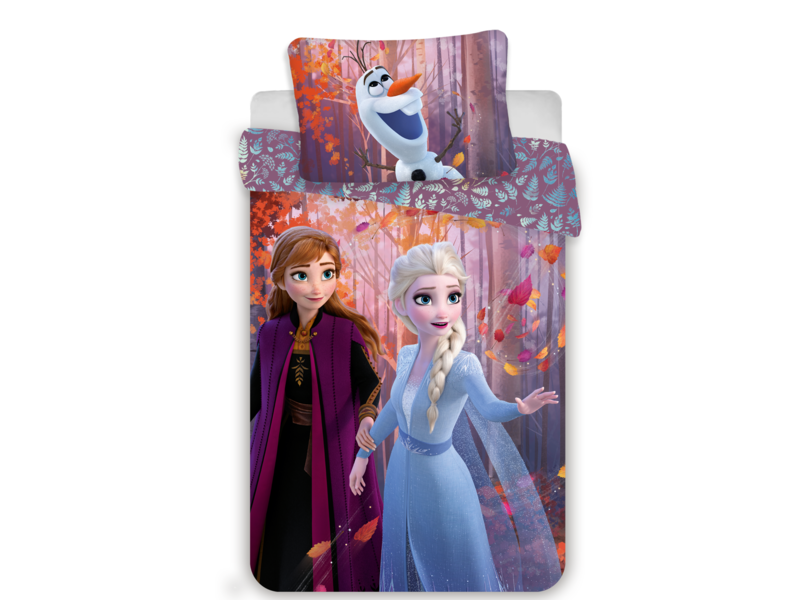 Disney Frozen Dekbedovertrek - Eenpersoons - 140 x 200 cm - Multi