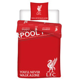 Liverpool FC Dekbedovertrek - Eenpersoons - 140 x 200 cm - Rood