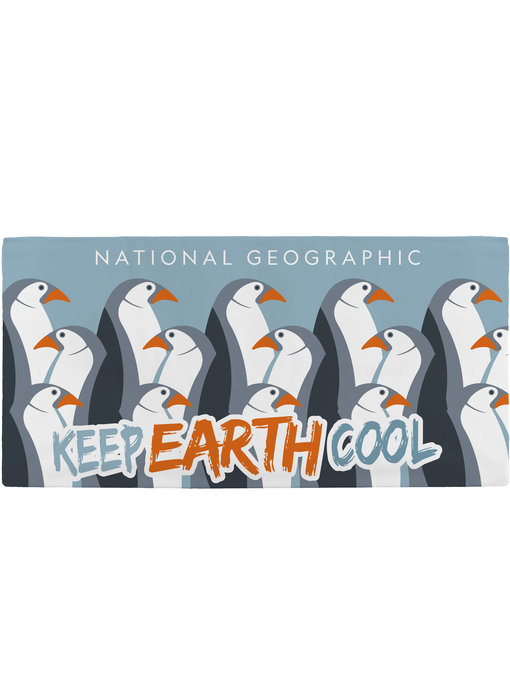 National Geographic Strandlaken Pinguïns 70 x 140 cm