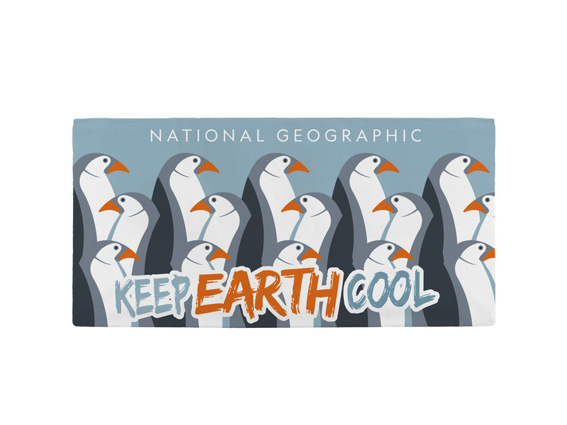 National Geographic Strandtuch Pinguine - 70 x 140 cm - Multi