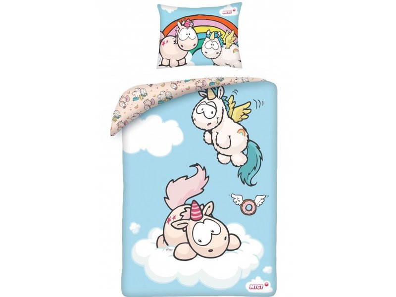 Nici Theodor & Friends - Baby duvet cover 100 x 135 cm - Multi