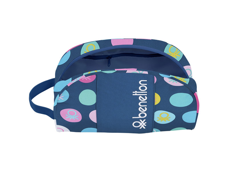 Polka Dots - Beauty Case - 26 x 16 x 9 cm - Blauw