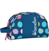 Polka Dots - Beauty-Tasche - 26 x 16 x 9 cm - Blau