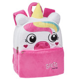 Unicorn Plush Toddler Backpack - 22 x 27 x 10 cm - Pink