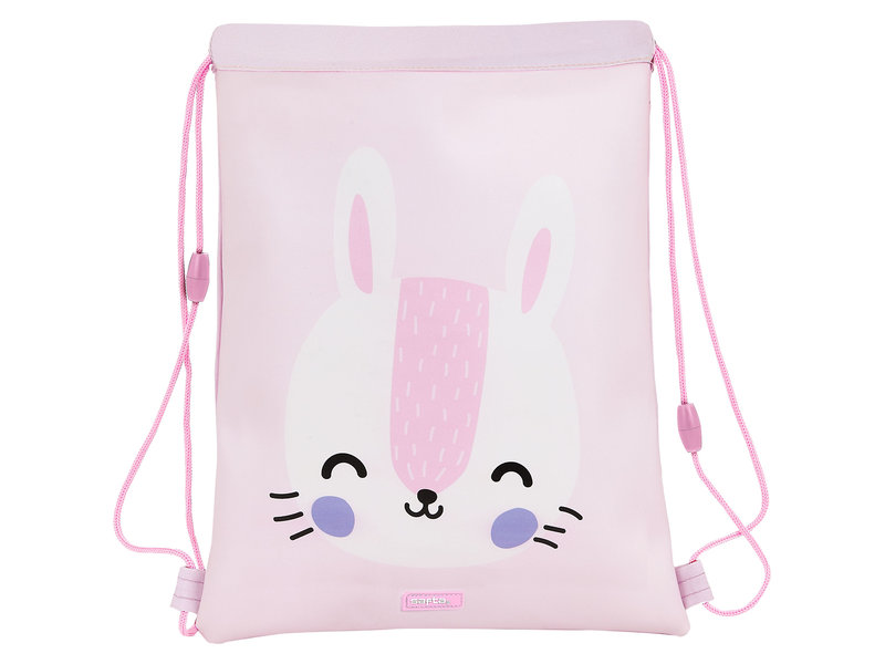 Animal Pictures Lapin - Gymbag - 34 x 26 cm - Rose