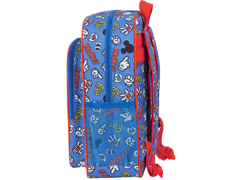 Disney Mickey Mouse Rucksack, Dinge - 38 x 32 x 12 cm - Multi