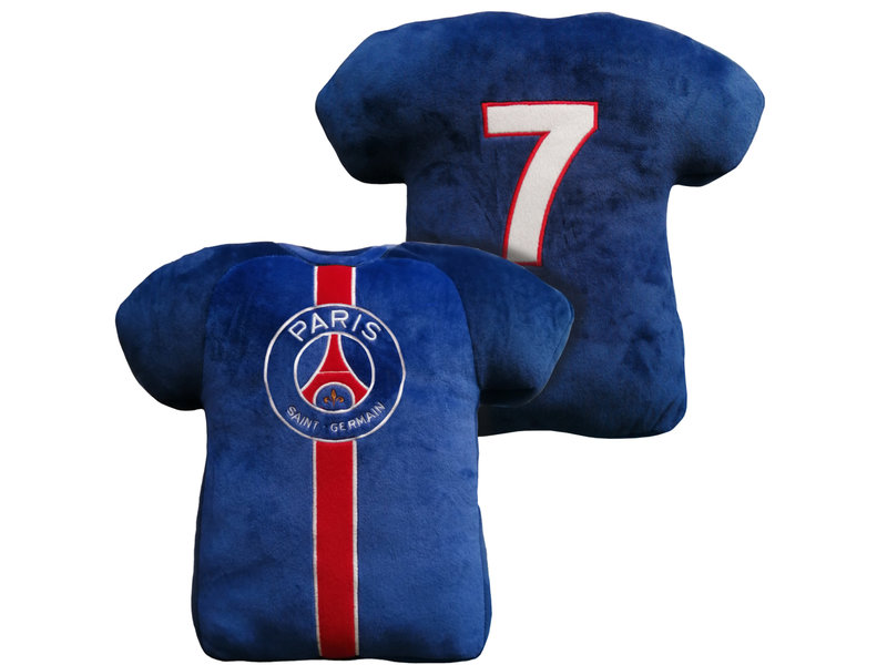 Paris Saint Germain Chemise - 38 cm - Coussin 3D - Bleu