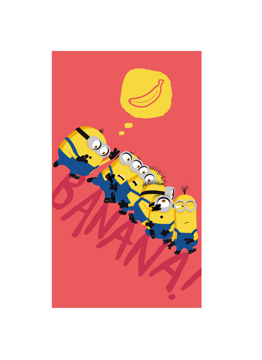 Minions Beach towel Banana - 70 x 120 cm