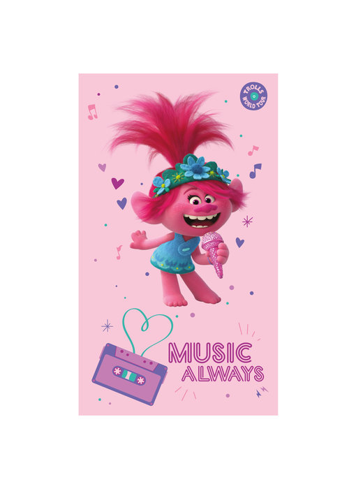 Trolls Beach Towel Music - 70 x 120 cm