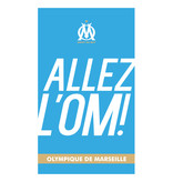 Olympique Marseille Serviette de plage Allez - 70 x 120 cm - Bleu