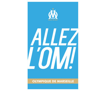 Olympique Marseille Allez beach towel - 70 x 120 cm