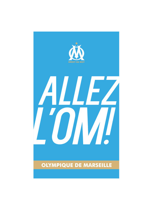 Olympique Marseille Allez beach towel - 70 x 120 cm