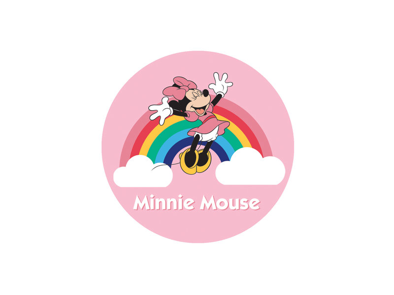 Disney Minnie Mouse Badjas Rainbow - 6/8 jaar - Roze