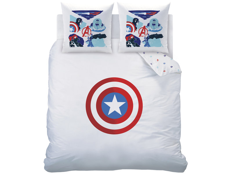 Marvel Avengers Duvet Cover Shield Cotton 200x200cm 63x63cm