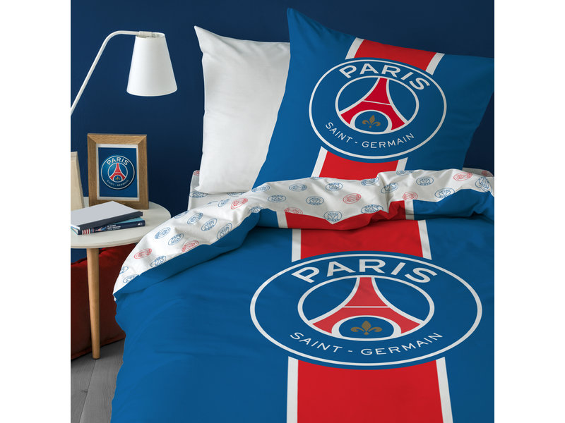 Paris Saint Germain Classique - Housse de couette - Seul - 140 x 200 cm - Coton