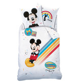 Disney Mickey Mouse Coloré - Housse de couette - Unique - 140 x 200 cm - Coton