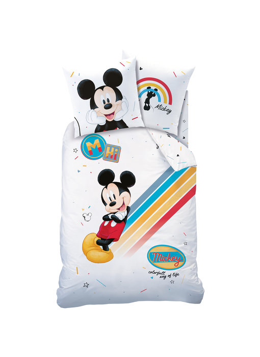 Disney Mickey Mouse Housse de couette Coloré 140 x 200 cm