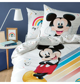 Disney Mickey Mouse Coloré - Housse de couette - Unique - 140 x 200 cm - Coton