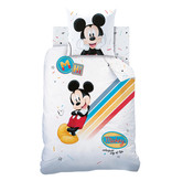 Disney Mickey Mouse Coloré - Housse de couette - Unique - 140 x 200 cm - Coton