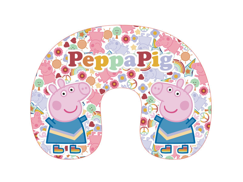 Peppa Pig Flower power - neck cushion - 31 x 26 cm - Multi