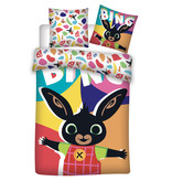 Bing Bunny Happy - baby dekbedovertrek - 100 x 135 cm - Multi