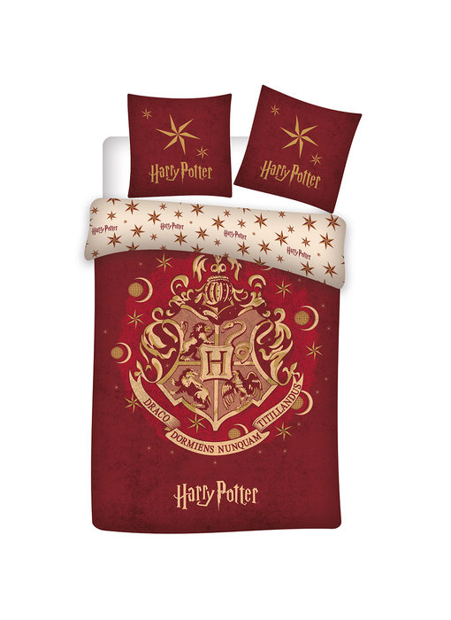 Harry Potter Housse de couette Poudlard 140x200cm + 65x65cm