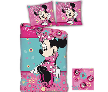 Disney Minnie Mouse Bettbezug Blumen 140x200cm + 65x65cm