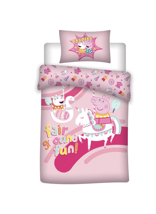 Peppa Pig Dekbedovertrek Unicorn 140 x 200 cm