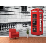 Londen Fotobehang Phone Booth - 366 x 253 cm