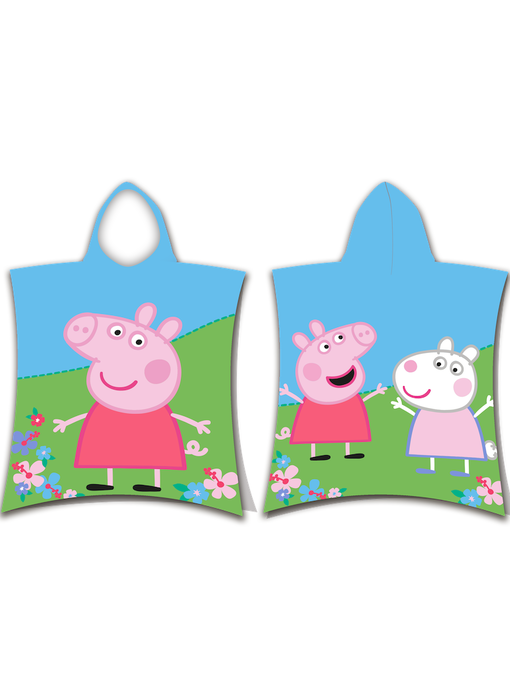 Peppa Pig Peppa pig and Suzy Sheep badponcho