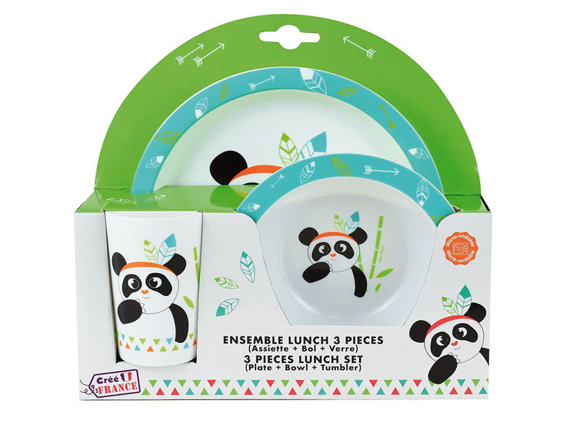 Panda Frühstücksset - 3 Stück