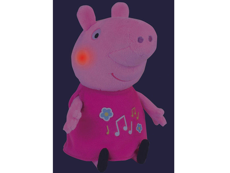 Peppa Pig Knuffel - lichtgevend en met muziek - 25 cm