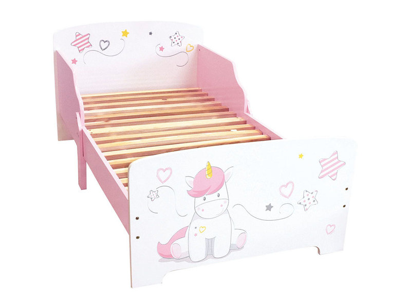 Unicorn Kleinkinderbett - 70 x 140 cm - Pink