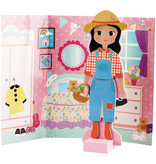 Floss & Rock Magnetic dress-up doll Sofia - 23.5 cm - Wood