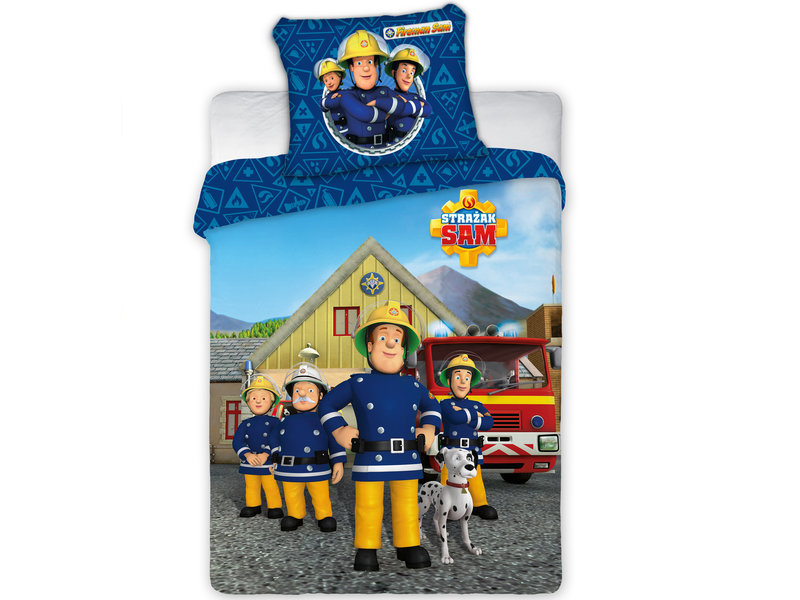 Fireman Sam Team Baby Duvet Cover 100x135 40x60cm 100 Cotton