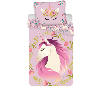 Unicorn Duvet cover Flowers 140 x 200 cm