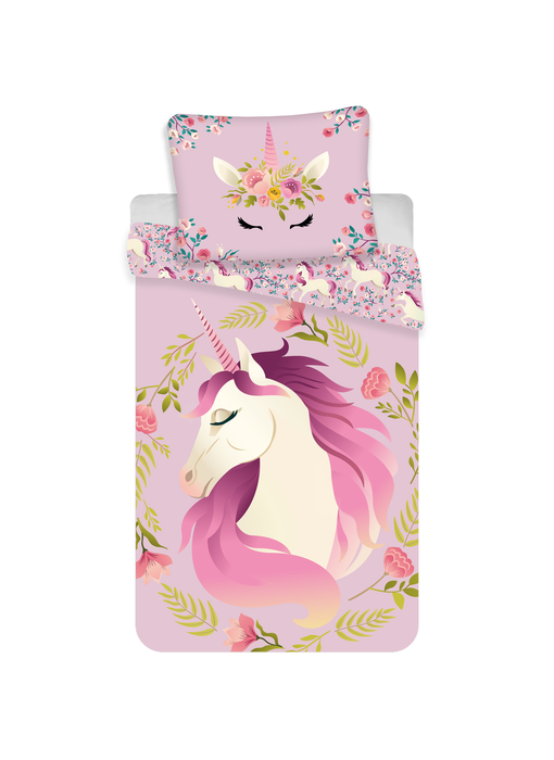 Unicorn Duvet cover Flowers 140 x 200 cm